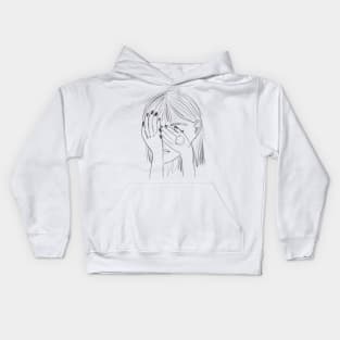 Mittee ArtPiece "Sad Girl I" Kids Hoodie